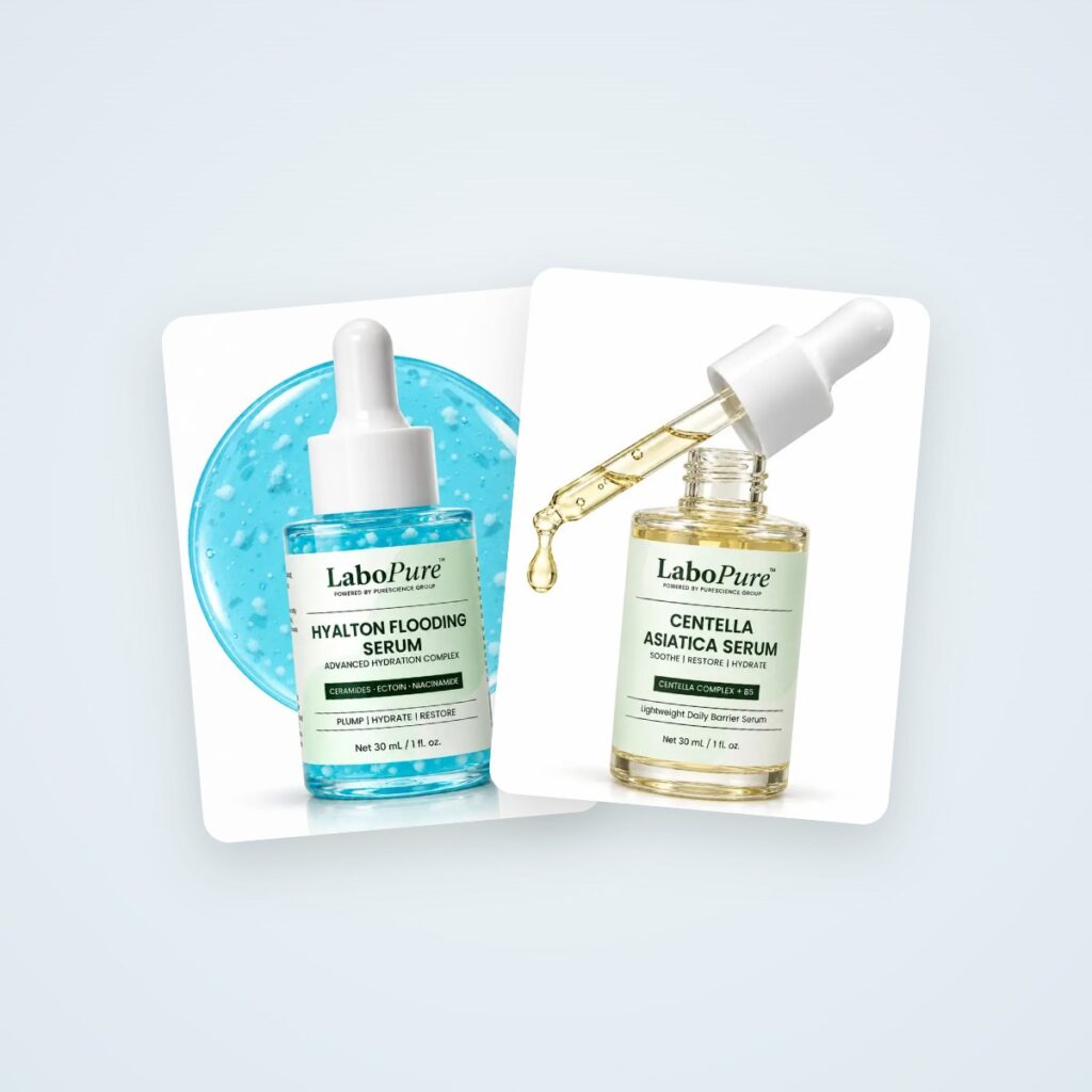LaboPure Hydrate & Soothe Duo: Hyalton Flooding Serum and Centella Asiatica Serum