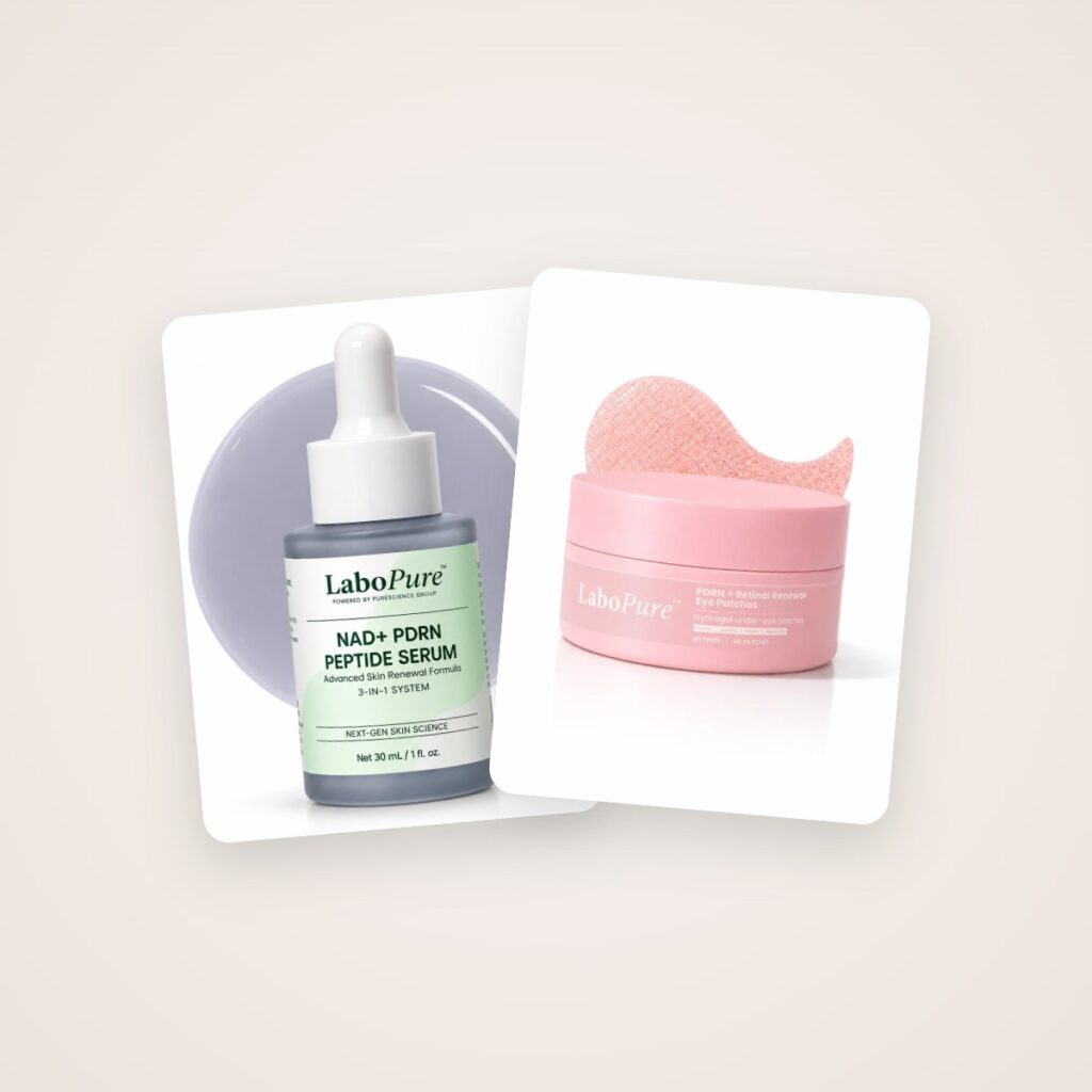 LaboPure Eye Ritual: NAD+ PDRN Peptide Serum and PDRN + Retinal Eye Patches